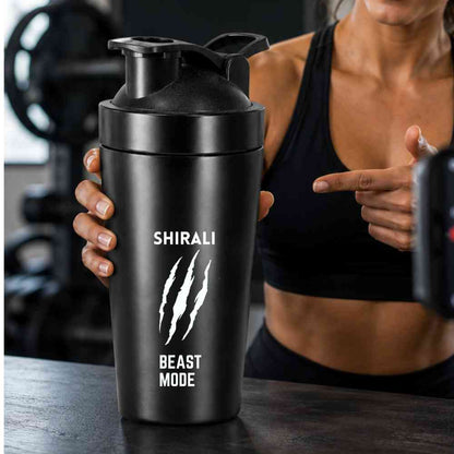 Custom Shaker Bottle for Protein Mixer Sippers Gym Workouts with Whisk Ball
