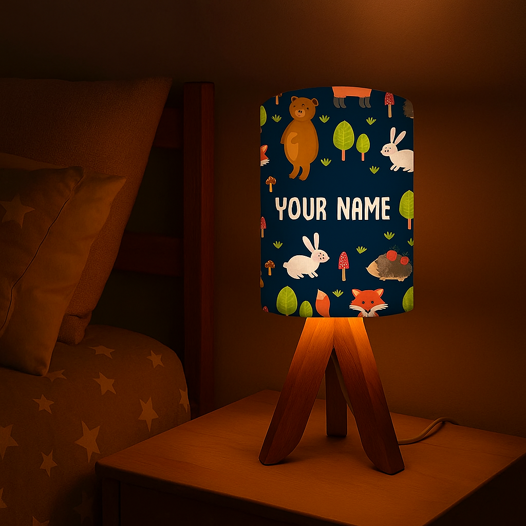 Personalized Night Lamp For Kids with 3w LED Bulb (3W LED Bulb Included)