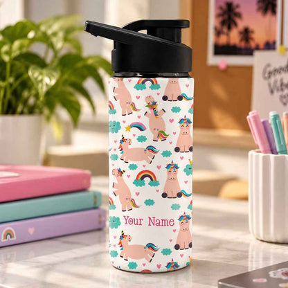 Customized Bottle with Name Sipper Bottles for Kids-Unicorn