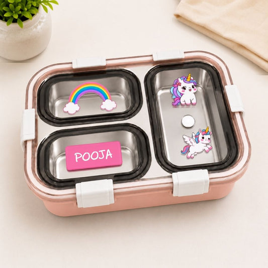 personalized tiffin box for girls unicorn lunch box for school