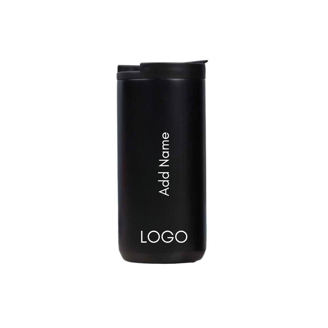 Personalized Coffee Tumbler with Logo & Name - Insulated Travelling Sipper Flask (400 ML)