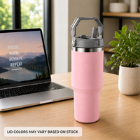 Nutcase Custom Tumblers with Straw and Handle 900ml - Double Wall Vacuum Sipper Bottle