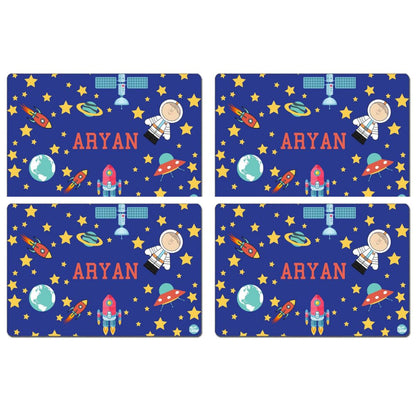 Customized Kids Return Gift Options for Birthday Tablemat - Space Rocket