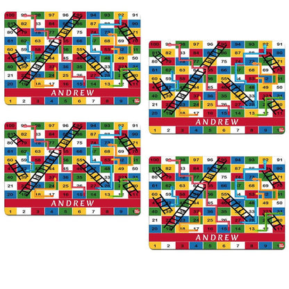 Personalized Tablemat Return Gifts for Birthday Kids - Snake and Ladder