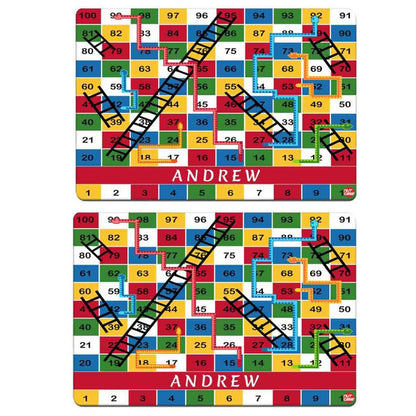 Personalized Tablemat Return Gifts for Birthday Kids - Snake and Ladder