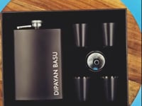 Personalised Hip Flask With Engraving for Men Stainless Steel Drinking Flasks - Monogram