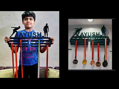 Personalized Sports Medal Holders for Wall Acrylic Medal Holder with Name - Women Weightlifting