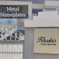 Personalized Metal Office Name Plates Stainless Steel for Outdoor Entrance