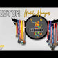 Custom Medal Hanger Metal Organizer for Medals-Badminton