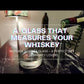 Unique Whiskey Glass With Measurement Peg - SINGLE DOUBLE TROUBLE