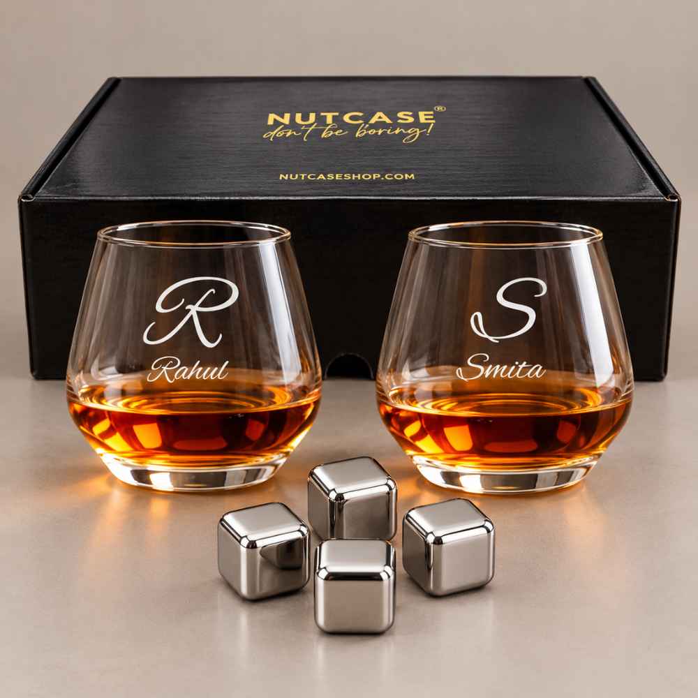 Personalised Hexagonal Whisky Glasses