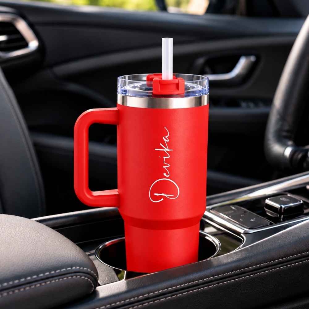 Ergonomic Side Handle & Car Cup Holder Friendly