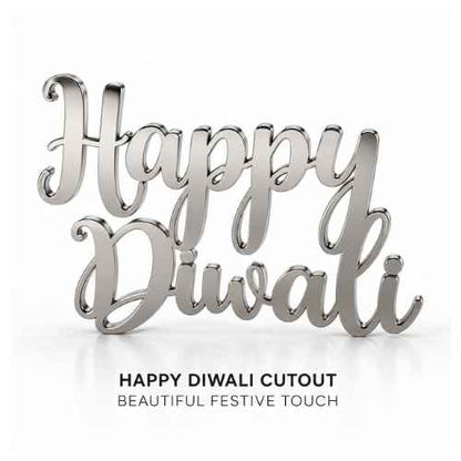 Festive 3D Diwali Cutout