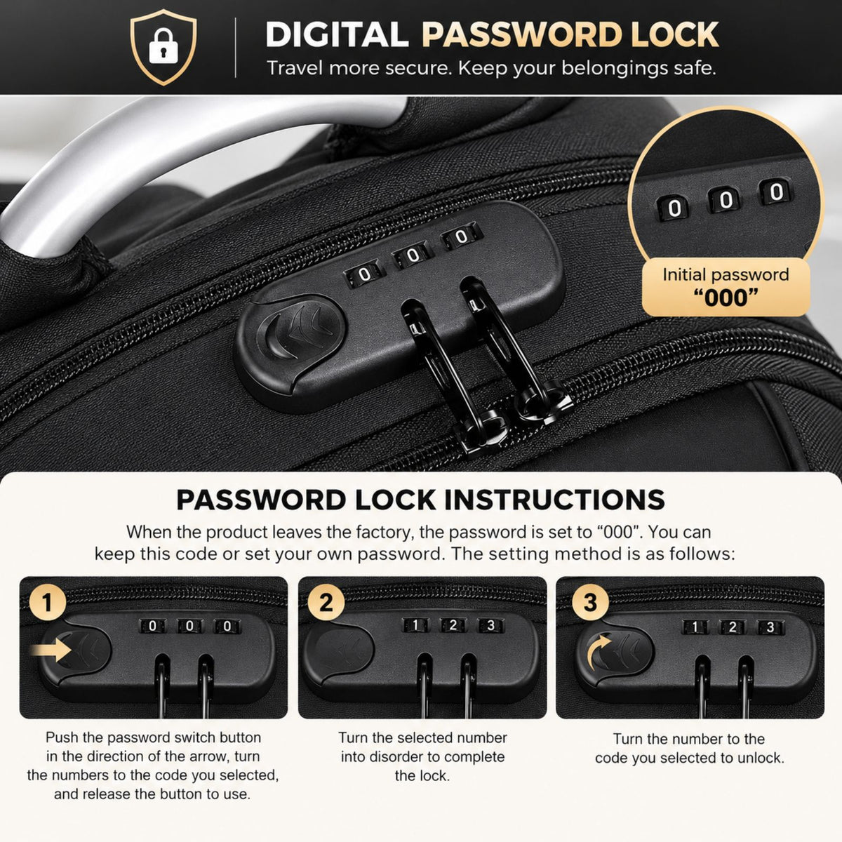 Built-In Combination Lock