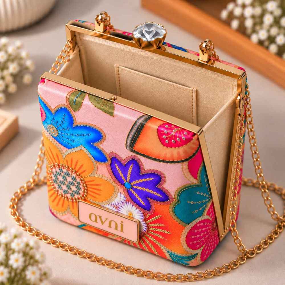 Luxury Crystal Studded Push-Lock Clasp