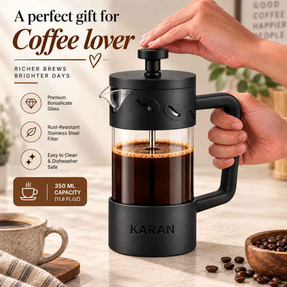 Durable Borosilicate Glass With 350 ML Capacity
