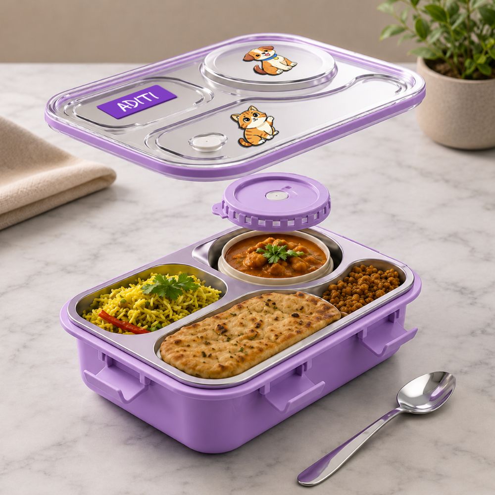 3 Smart Compartments with Sealed Bowl
