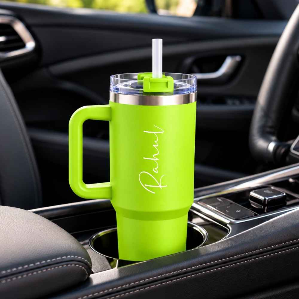 Ergonomic Side Handle & Car Cup Holder Friendly