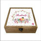 Customized Jewellery Box With Name - Floral Pattern