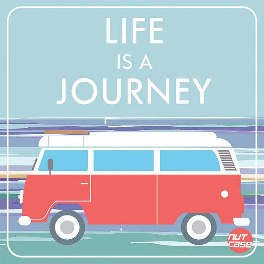Best Car Bumper Sticker - Life is a Journey Nutcase
