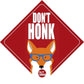 Vehicle Car Bumper Sticker - Don't Honk Nutcase