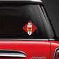 Vehicle Car Bumper Sticker - Don't Honk Nutcase