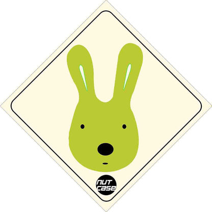 Funny Cute Car Bumber Sticker - Baby RABIT Nutcase