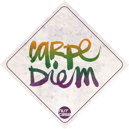 Car Vehicle Window Sticker Sign - Cqrpe Diem Nutcase