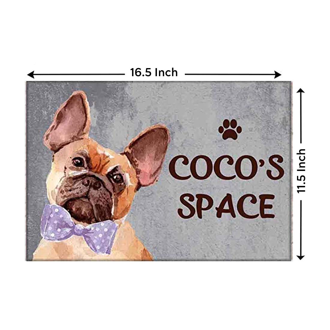 New Creative Dog Name Plate - Beware Of Dog Sign - French Bulldog