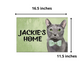 Personalised Cat Name Plate House Sign -Grey Russian