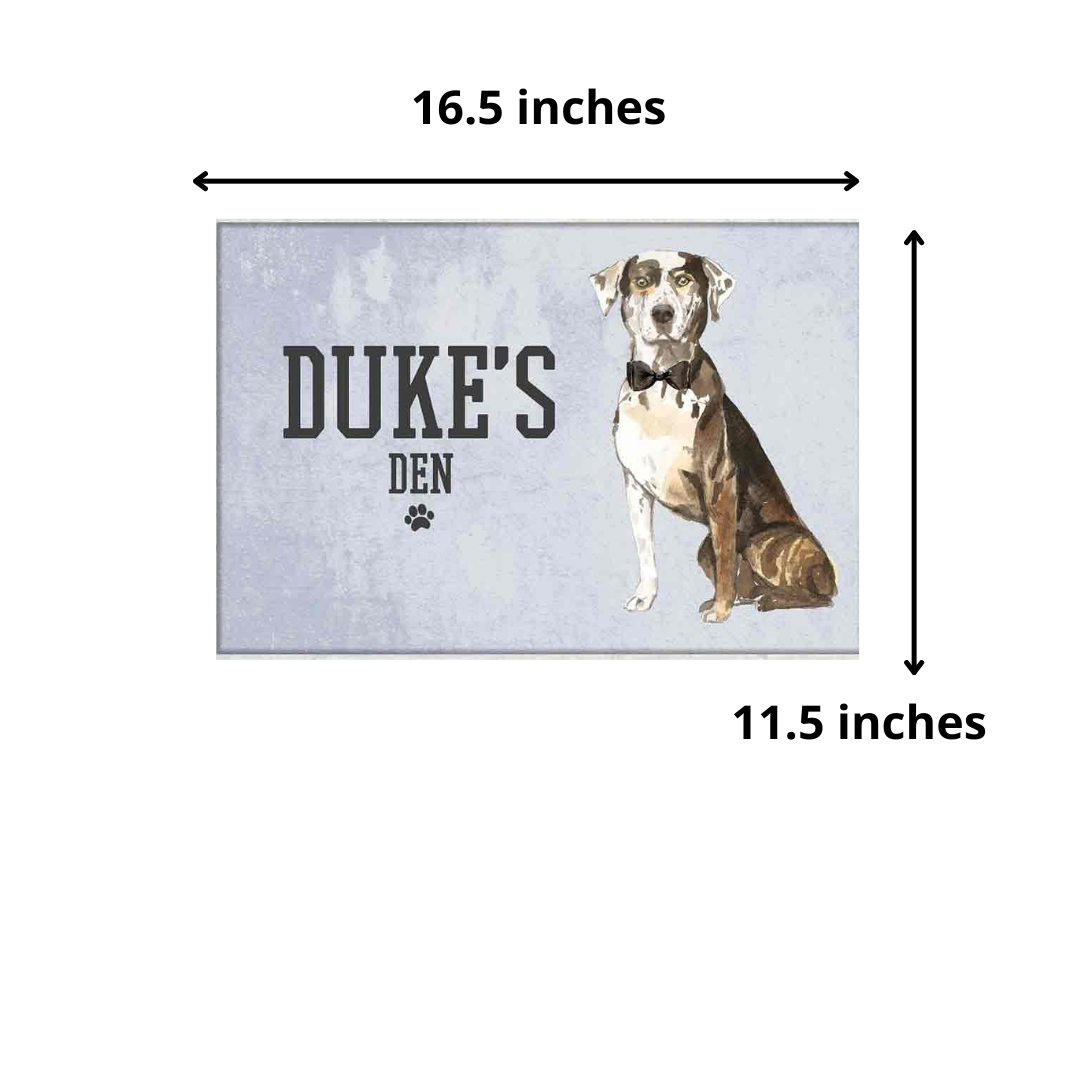 Customized Dog Door Name Plate -Cute DOGGY