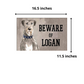 Personalized Dog Name Plates Beware Of Dog Sign - Irish Wolf Hound