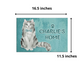 Nutcase Personalized Cat Name Plate Customzied Beware Of Cat Sign Board Home Door Plaque - Cute Ragamuffin