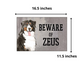 Personalized Dog Name Plates Beware Of Dog Sign - Bernese Mountain
