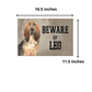 Personalized Dog Name Plates Beware Of Dog Sign - BloodHound