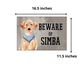 Personalized Dog Name Plates Beware Of Dog Sign - Golden Retriever