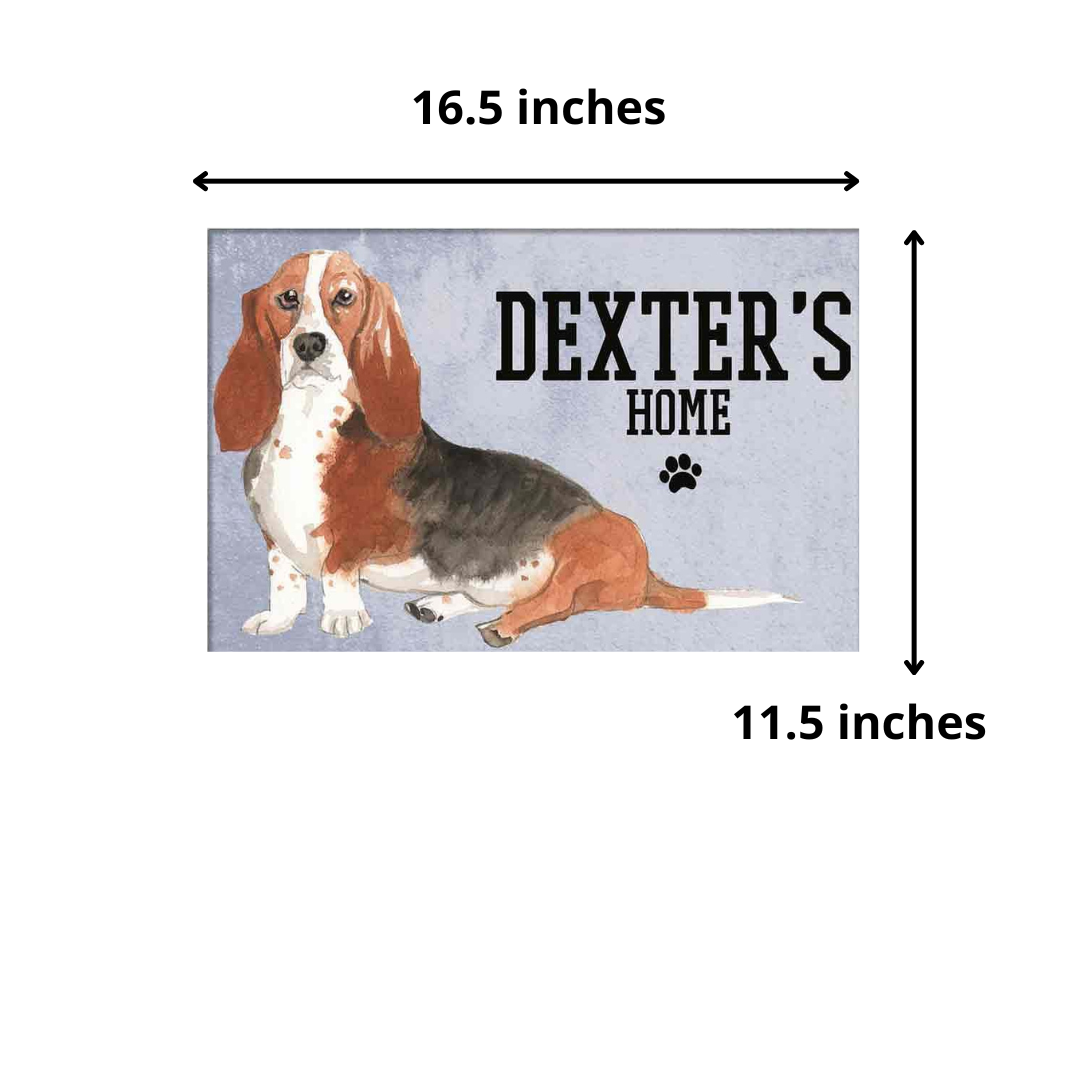 Beautiful Customized Nameplate for Pets -Lazy Beagle