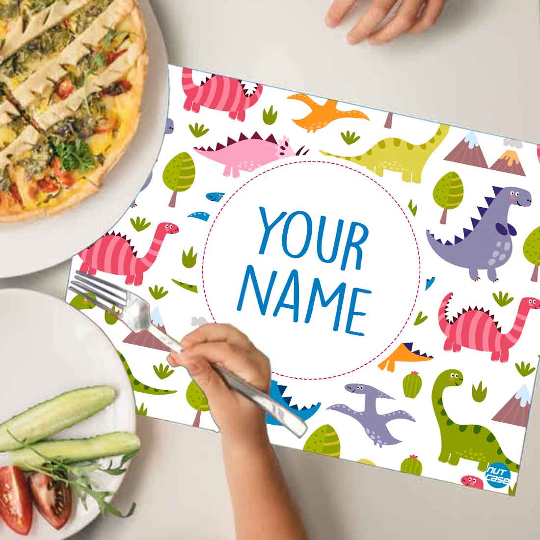 Personalized Table Mats Dinosaur Theme Return Gifts for Kids - Cute Dinosaur