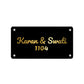 Personalised Stainless Steel Nameplate for Home Entrance Outdoor