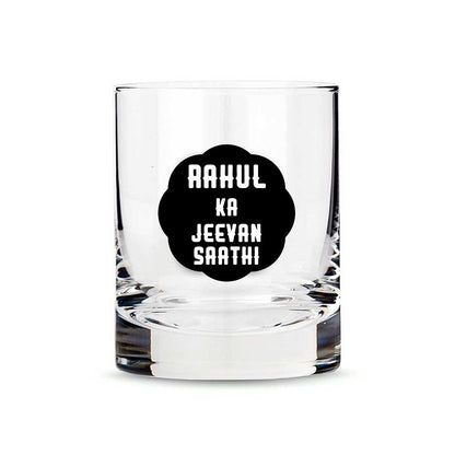 Custom Whiskey Glass Return-Gift - Wedding Gift - Jeevan Saathi Nutcase