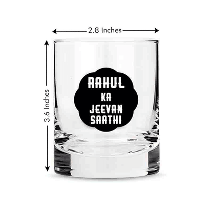 Custom Whiskey Glass Return-Gift - Wedding Gift - Jeevan Saathi Nutcase