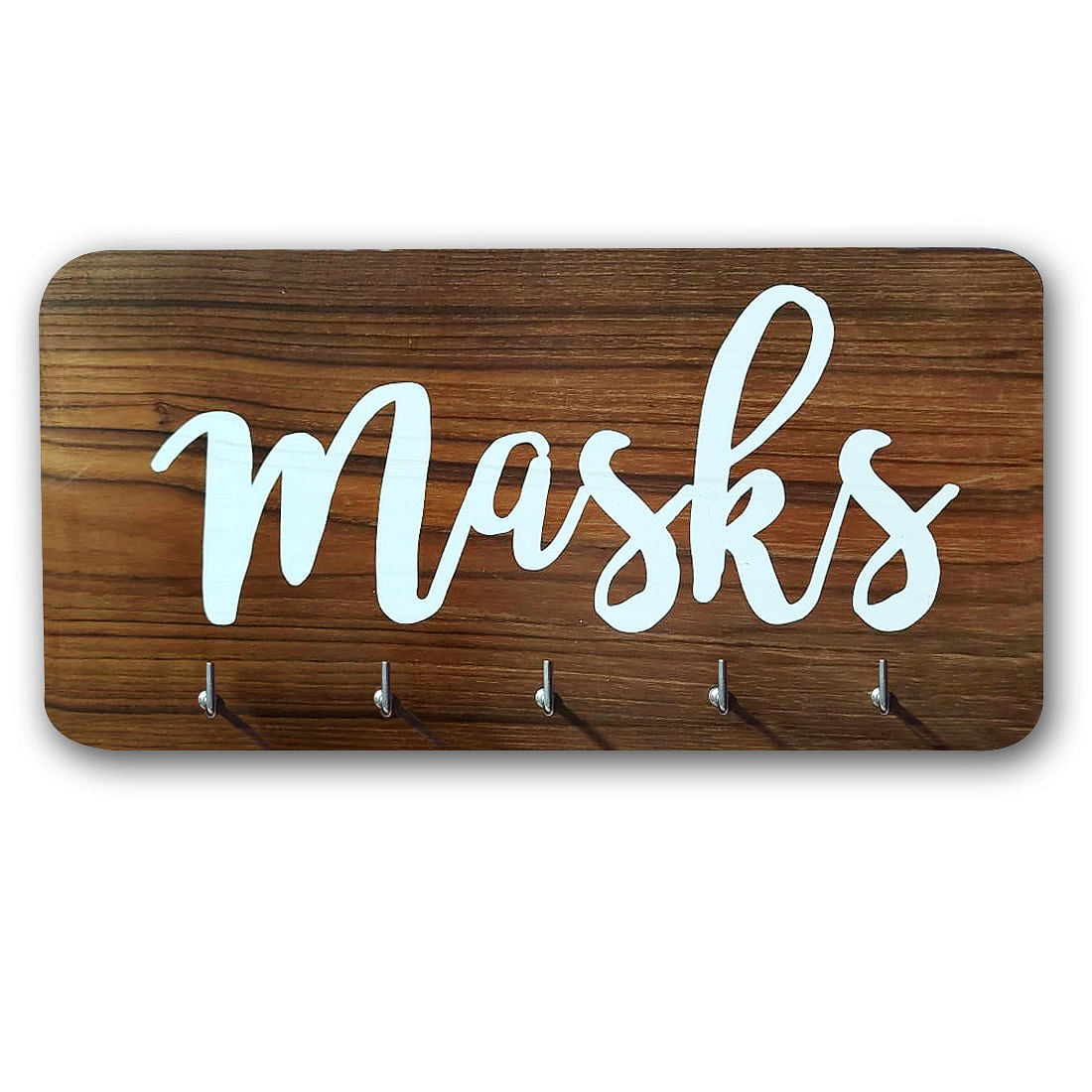 Mask Key Buy Teak Wood Face Mask & Key Holder for Wall Online – Nutcase