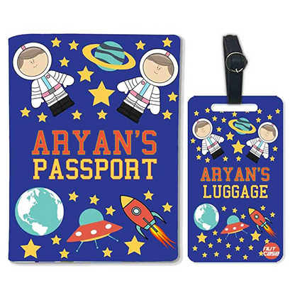 Customized Fancy Passport Holder - Space