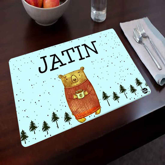 Customized Return Gifts for Birthday Personalized Tablemat - Cute Bear