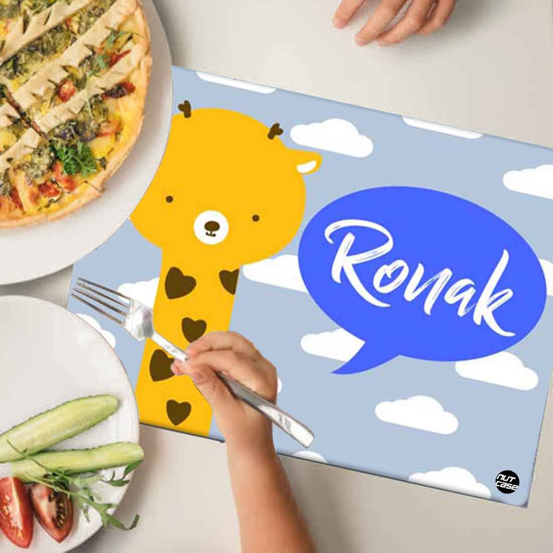 Personalized Table Mats Kids Return Gift Ideas for 6 Year Olds - Giraffe