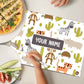 Customised Table Mat jungle Safari Theme Return Gift for Kids - Animals & Cactus