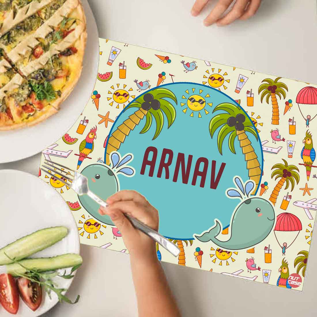 Personalized Table Mat Unique Return Gift Ideas for 1st Birthday - Summer Time