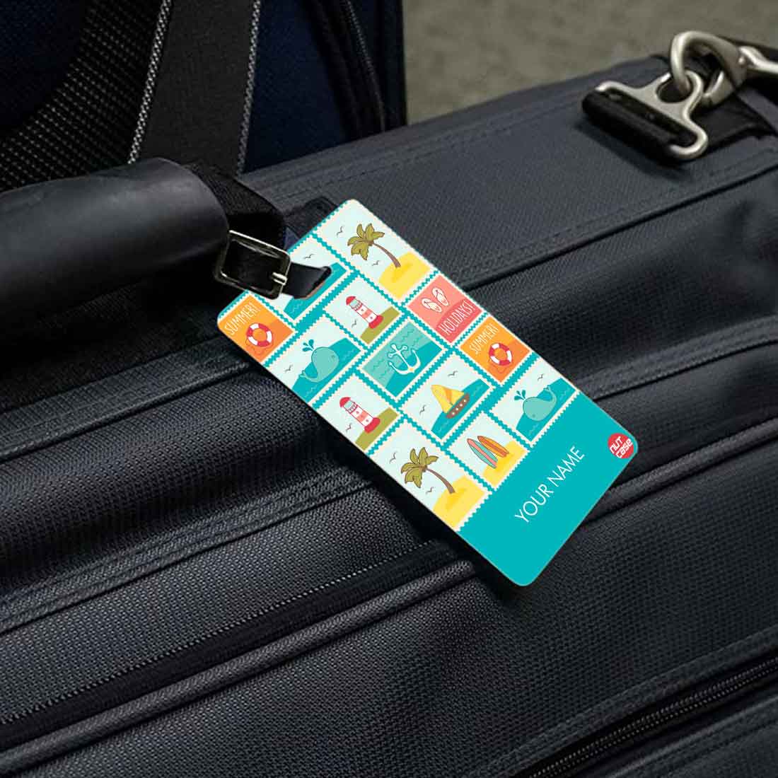 Personalised Bag Tag for Travel Add your Name - Cool