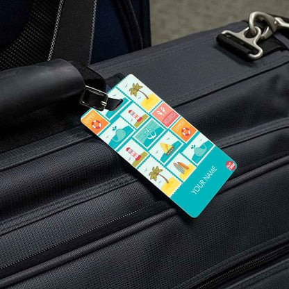 Personalised Bag Tag for Travel Add your Name - Cool