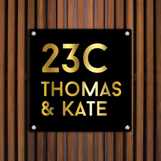 Personalized Metal Name Plate for Office Flat Entrance Outdoor